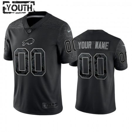 Lasten Buffalo Bills NFL Pelipaita Custom Musta Reflective Limited